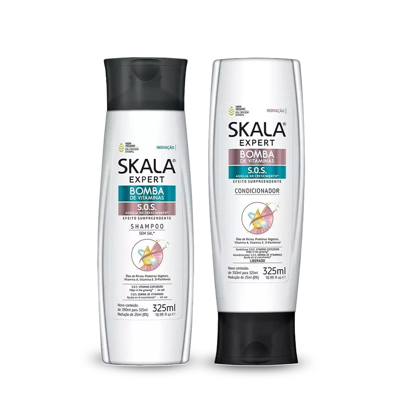 Skala Bomba de Vitaminas S.O.S Shampoo + Acondicionador 325 ml - SKALA.