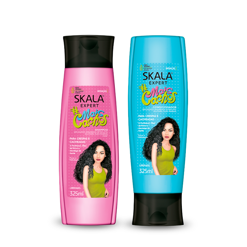 Skala Mais Cachos Shampoo + Acondicionador 325 ml - SKALA.