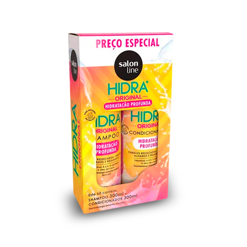 kit Hidra Original Kit - Shampoo + Condicionador 300ml - SALON LINE.