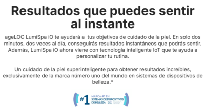 Sistema ageLOC LumiSpa iO Rose Gold NUSKIN - Imagen 4