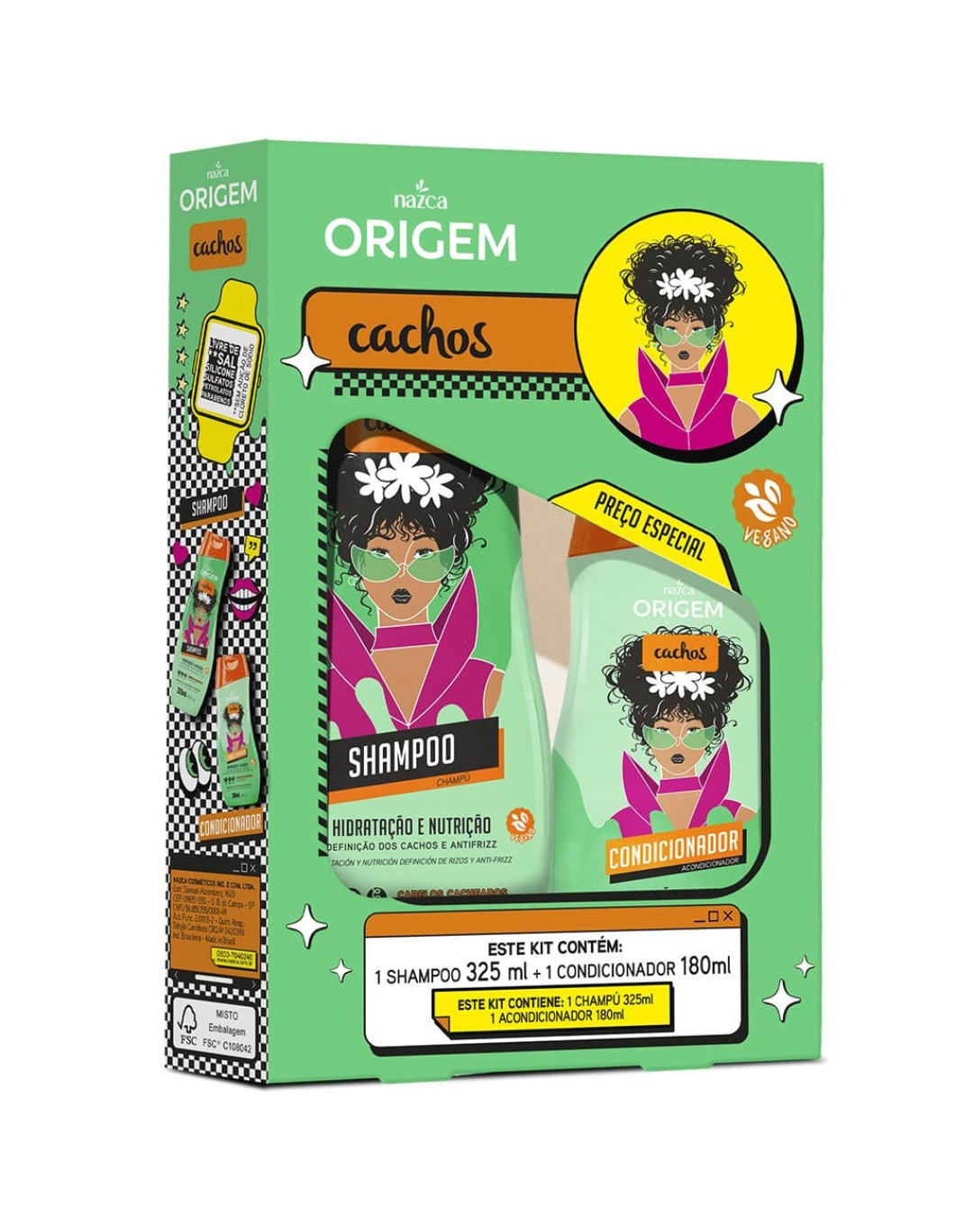 Kit Shampoo + Acondicionador - Origem Cachos